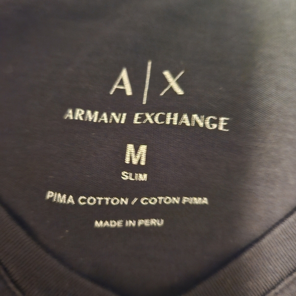 Armani exchange mens black t shirt - Picture 2 of 4